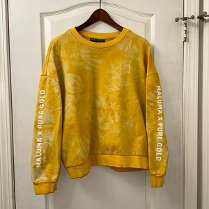 Maluma Pure Gold Michelob Ultra Women’s Sweatshirt Tie Dye